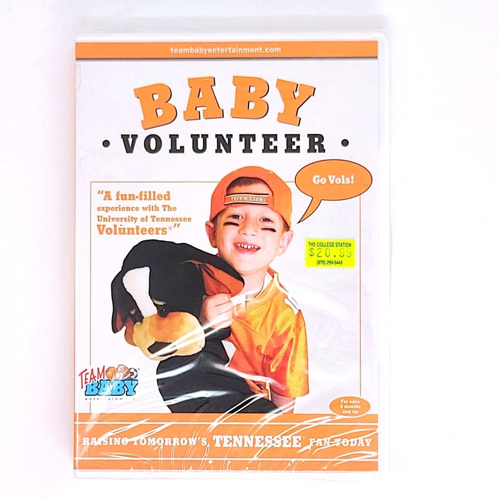 Team Baby Baby Volunteer University of Tennessee Vols Kids DVD 2005 Orange New